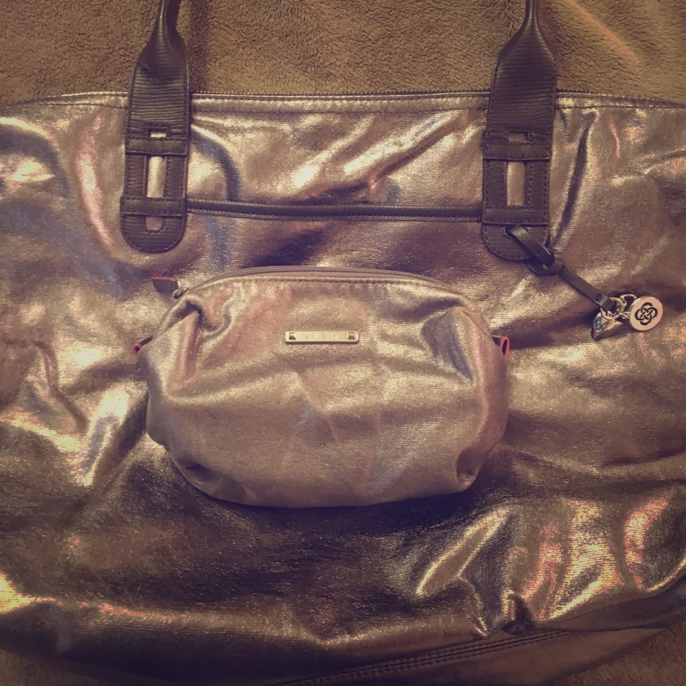 Still & Dot Purse & Makeup Pouf Bundle